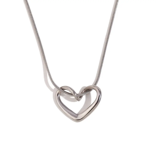 "Two Souls, One Heart" - Anti-Tarnish Gold & Silver Heart Necklace
