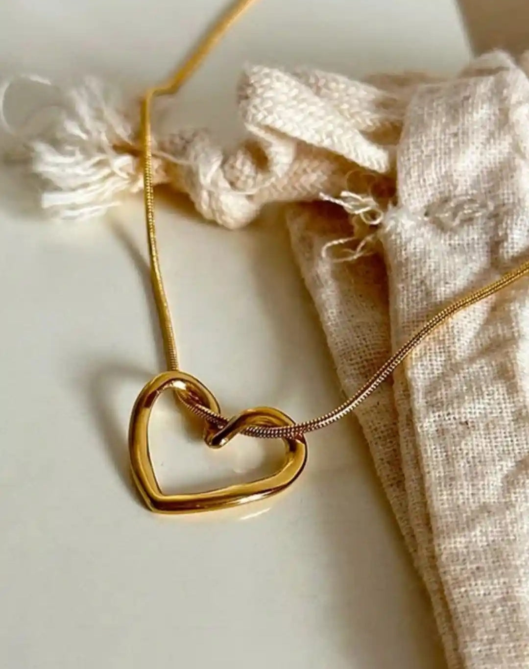 "Two Souls, One Heart" - Anti-Tarnish Gold & Silver Heart Necklace