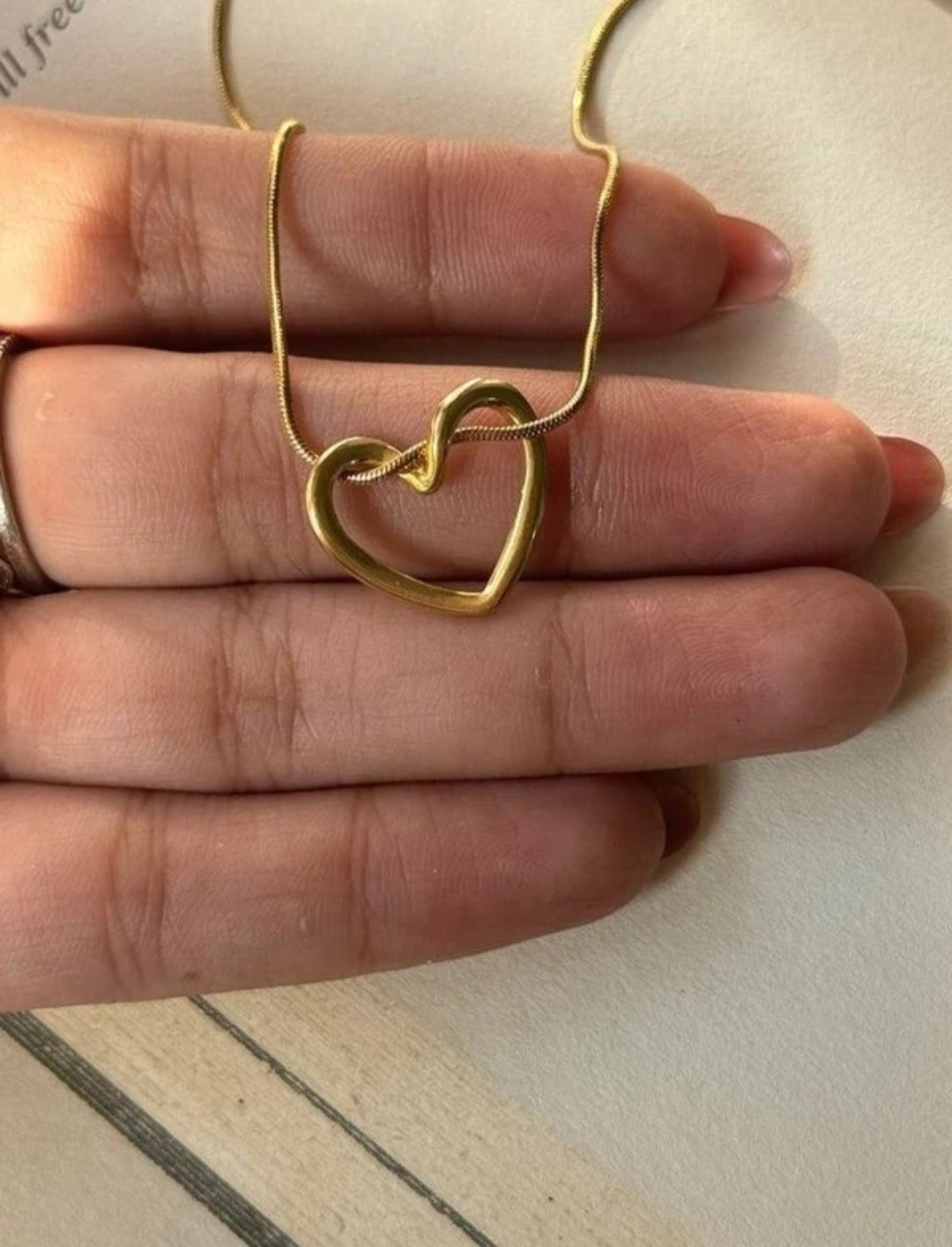 "Two Souls, One Heart" - Anti-Tarnish Gold & Silver Heart Necklace