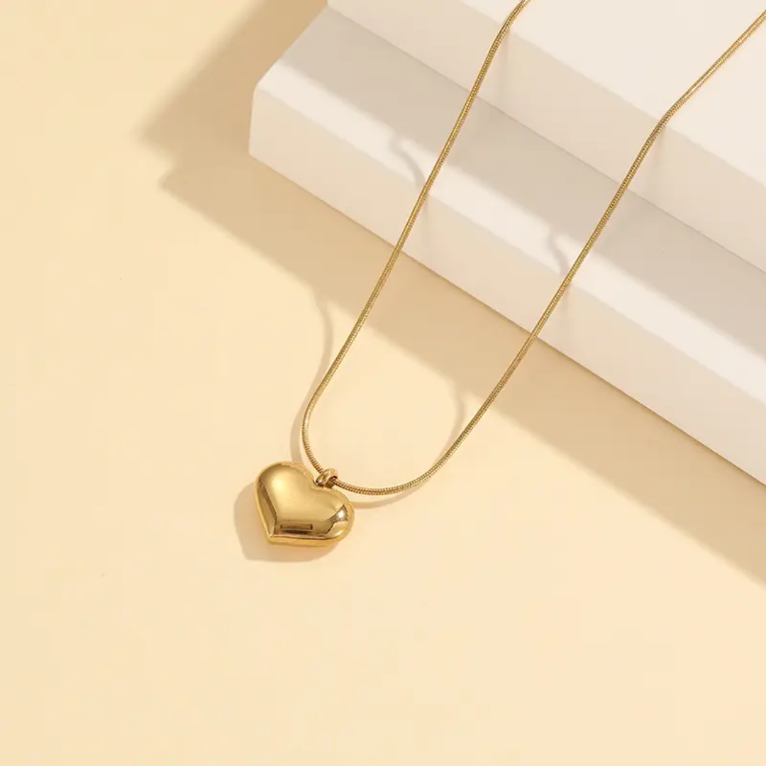 The "My Heart is Yours" –  Gold Plated Minimalist Heart Necklace 💖✨
