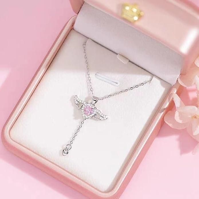 ✨ The Angel Heart Necklace – Everlasting Gold & The Ethereal Bloom 👼🌸