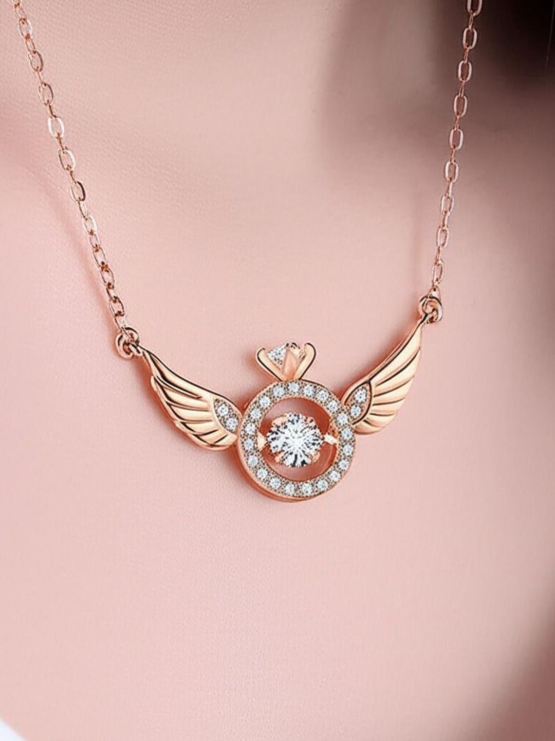 Angel Wings Dancing Stone Necklace 🕊️